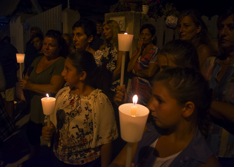 La processione dell'Assunta all'Idroscalo